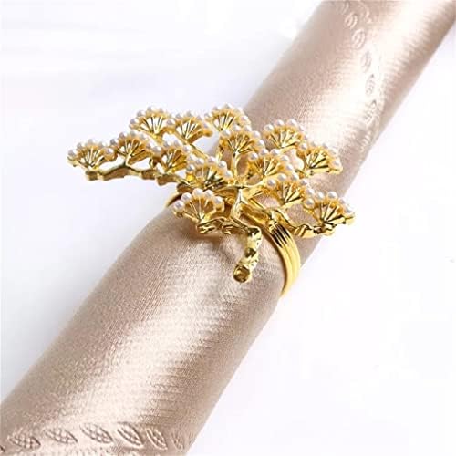 Xjjzs salvena od 12 komada banket prsten za salvetu West Dekoracija ubrus prsten za prsten za vjenčanje zabava ukras