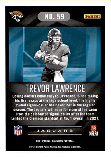 2021 PANINI ILLUSIONS 59 Trevor Lawrence Jacksonville Jaguars RC Rookie NFL fudbalska trgovačka kartica