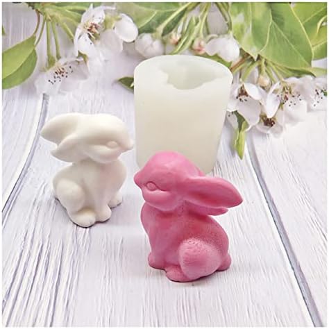 Penobon zec silikonski kalupi za svijeće za izradu svijeća, 3D DIY kalupi za zateme za zateme, DIY mirisne svijeće, sapune, svjetla
