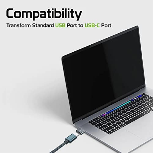 USB-C ženka za USB muški brzi adapter kompatibilan sa vašim vivo IQOO 3 5G za punjač, ​​sinkronizaciju, OTG uređaje poput tastature,