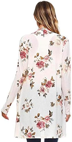 Forup Ženski kardigani, Floralni print dugih rukava Kimono Bluzes Shawls