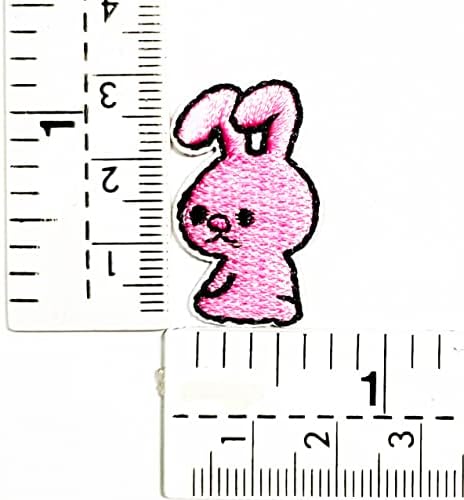 HHO Patch mini zec vezeni zakrpe ružičasti zeko dječji crtani gvožđe na zakrpama za diy ukras majica ruksaka dukseve torba traperice