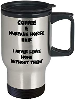 Mustang konja Putna krigla - smiješna i slatka čajna čajna kafa - savršena za putovanja i poklone