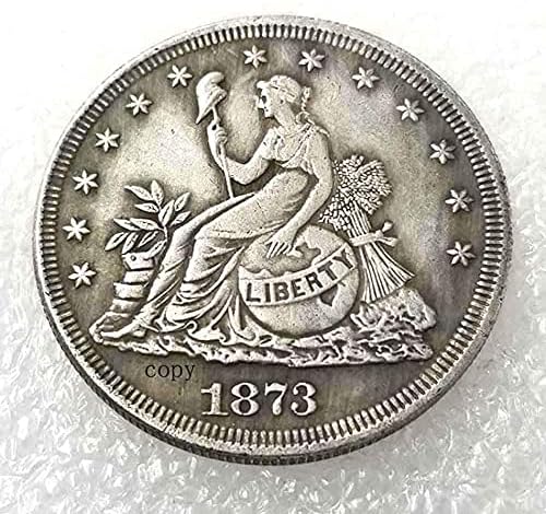 1873 American BESPLATNO Antique Morgan Copy Coin Komemorativni kovani novčići američki kovani Creative Funny Tramp Nikl Zadovoljstvo