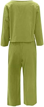 Charella Teen Girls hlače setovi hlače posteljina dva komada ravne noge osnovne jesene ljetne hlače setovi 2023 odjeća R5