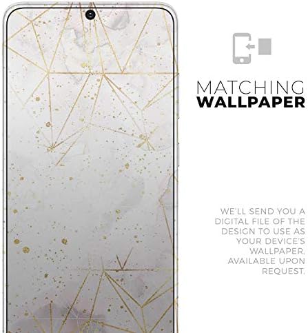Dizajn Skinz Karamfila Vodenicolor i zlato V5 Zaštitni vinilni naljepnica Zamotavanje kože Kompatibilan je sa Samsung Galaxy S20