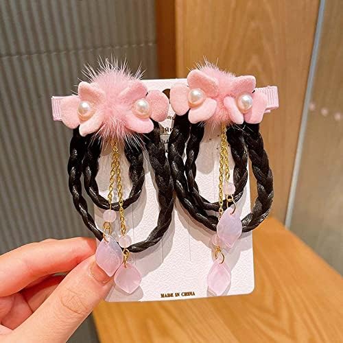 Huchu kineska kosa za bebe princeze Cvijeće za kosu za frizure Barretts Bowknot Oprema za kosu Bow Hair Grip Dječje perike kose