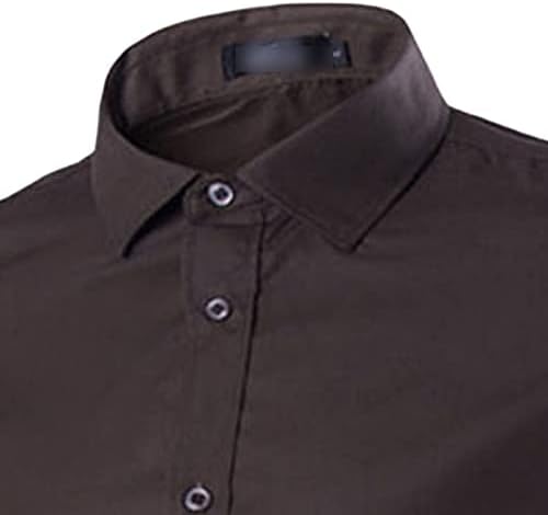 Muška joker pune boje casual majica s dugim rukavima Stilsko poslovanje Slim Fit košulja košulja košulja