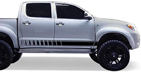 Bubbles Dizajn naljepnica naljepnica Vinil sport donji stripe komplet kompatibilan sa Toyota Hilux 2004-2015