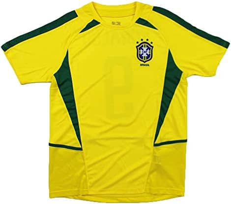 Ronaldo Nazario Potpisao / Potpisao Brazilski Autentični Žuti Fudbalski Dres