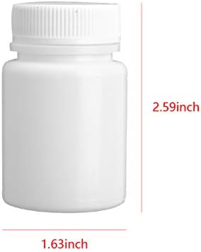 Yizyif 10pcs prazan plastični čvrsti prah boca lijekova titla za bočice kapsule Case Case Tablet Držač za skladištenje za hemijski