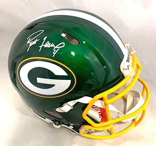 Brett Favre potpisao Green Bay Packers F / S Flash Speed Authentic Helmet Radtke COA-AUTOGRAMED NFL Helmets