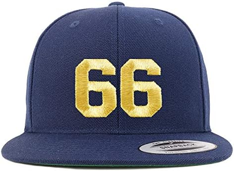 Trendy Prodavnica Odjeće Broj 66 Zlatna Nit Sa Ravnim Novčanicama Snapback Bejzbol Kapa