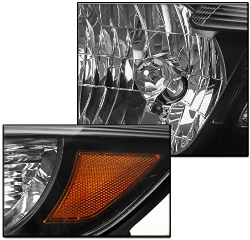 ZMAUTOPARTS zamjena Crne farove farovi sa 6,25 bijele LED DRL svjetla za 2008-2010 Toyota Highlander