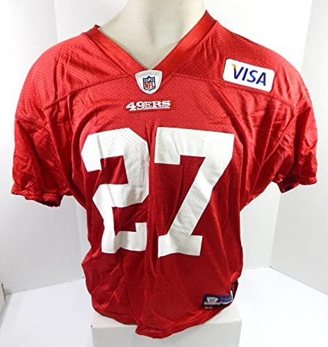 2009 San Francisco 49ers 27 Igra Polovni dres Crvene prakse XL DP33522 - Neincign NFL igra rabljeni dresovi