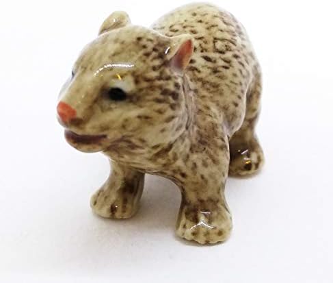 Witnystore 0,75 Visoka wombat slatka keramička ručno rađena figurica za male vrtne ladice Životinje minijaturne divlje životinje