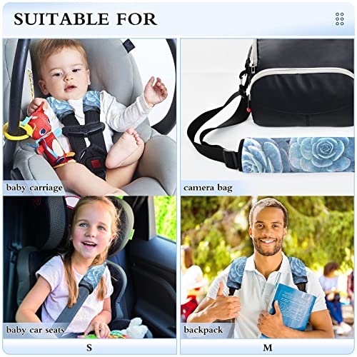 Plavi sukulenti Vibrant auto sjedala pokriva za djecu za bebe 2 kom.