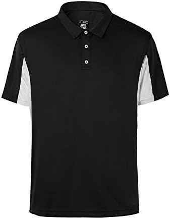 Muški cool dri fit Sportska golf košulja vlage Wicking Active performanse Polo košulje Veliki i visoki bočni blok kratkih rukava
