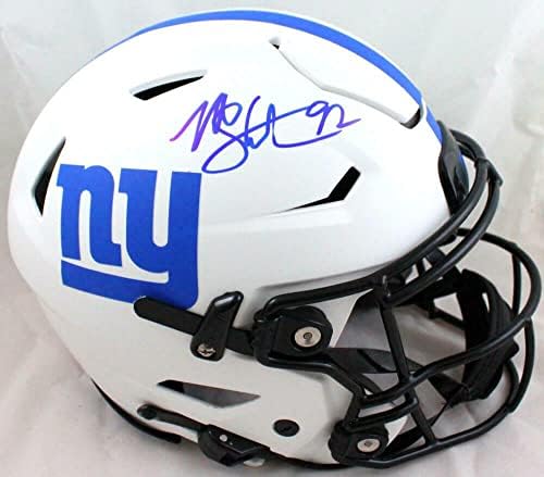 Michael Strahan potpisao NY Giants F / s Lunar SpeedFlex autentičnu kacigu-baw NFL kacige sa Holo autogramom
