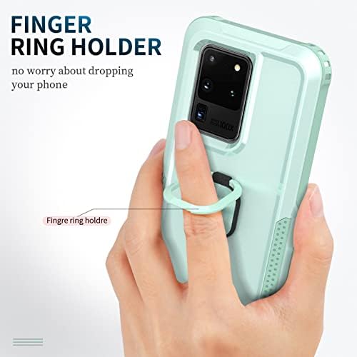 Asuwish za Samsung Galaxy S20 ultra 5g sa držačem za magnetske prstene štand teških punog tijela hibridni silikonski udarni pogonski