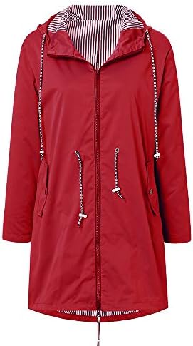 UOFOCO jakne za žene Čvrsta kišna jakna na otvorenom plus jakne vodootporni kapuljač s kapuljačom