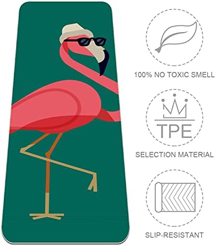 Siebzeh Flamingo Wear Sunglass Premium Thick Yoga Mat Eco Friendly Rubber Health & amp; fitnes Non Slip Mat za sve vrste vježbe joge