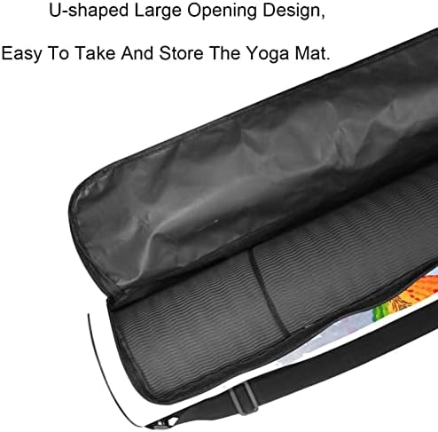 RATGDN Yoga Mat torba, slatka Hummingbird Vježba Yoga Mat Carrier full-Zip Yoga Mat torba za nošenje sa podesivim remenom za žene