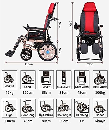 NEOCHY Fashion prijenosni invalidska kolica teška električna invalidska kolica sklopiva invalidska kolica i lagana snaga 360 stepeni