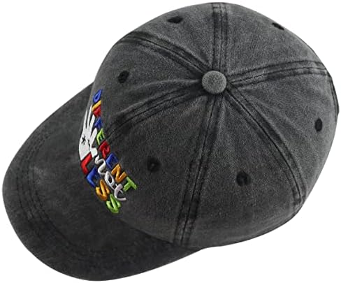 Različiti ne manje autistični šešir za žene muškarce, smiješna Podesiva pamučna vezena autistična bejzbol kapa