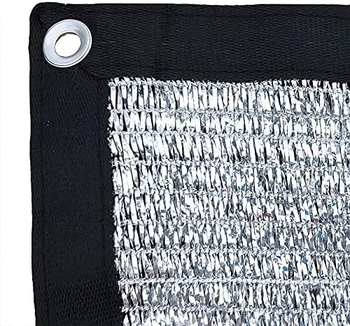 Sejcyxo 70% reflektirajuća mreža za hlad od aluminista sa grombotama, sunčani blok tkanina zaštitna obloga